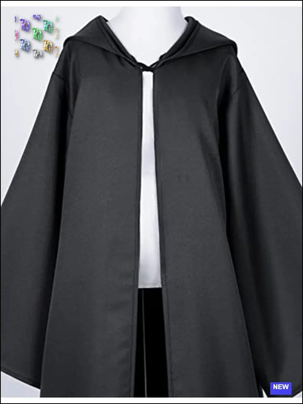 Kids Knight Costume Hooded Robe Cloak Cosplay 100% Polyester Halloween Dress Up